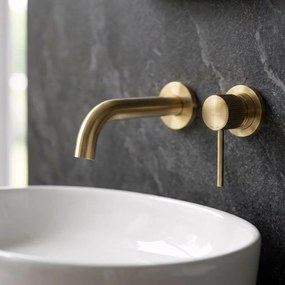 Rea Lungo Grip, podomietková umývadlová batéria, zlatá matná, REA-B7431