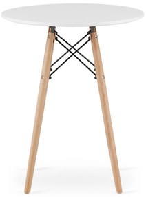 Dekorstudio Okrúhly jedálenský stôl 60cm - biely