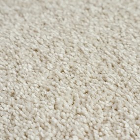 AladinWorld Expres, Kusový koberec Velur Ultra biely kruh, 200x200 (priemer) kruh, biela, obývacia izba