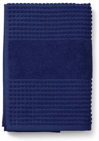 Tmavomodrá froté osuška z Bio bavlny 70x140 cm Check – JUNA