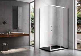 BPS-koupelny Obdĺžnikový sprchovací kút HYD-OK104C 120x90 chróm/transparent + vanička HYD-OSV-ST04C čierna