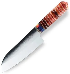 DELLINGER nůž Santoku 145mm Mirror Wootz - Mammut Collect Nr.7