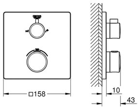 GROHE 24080000 - Termostatická vaňová batéria GROHTHERM lesklý chróm