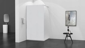 Mexen Kioto, sprchová zástena typu WALK-IN 140x200 cm, 8mm sklo s efektom námrazy, 800-140-000-00-30