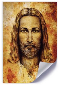 Gario Plagát Turínske plátno tvár Ježiša Krista Farba rámu: Bez rámu, Veľkosť: 40 x 60 cm