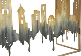 Konzolový stolík City 110 cm zlatý/viacfarebný