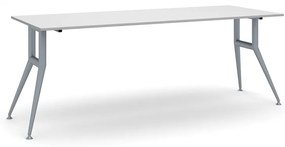 Rokovací kancelársky stôl WIDE, 200x80 cm, sivý