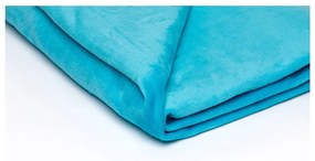 Modrá mikroplyšová deka 150x200 cm Micro – My House