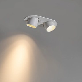 Okrúhle zapustené bodové svetlo biele GU10 35 mm sklopné 2-svetlo - Installa