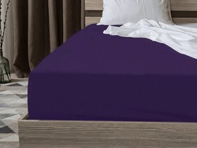 Jersey plachta s lycrou tmavofialová 180 x 200 cm
