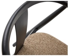 Čierna/béžová jedálenská stolička Relate – Unique Furniture