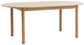 Rozkladací jedálenský stôl s doskou v dubovom dekore v prírodnej farbe 100x190 cm Gallina – Unique Furniture