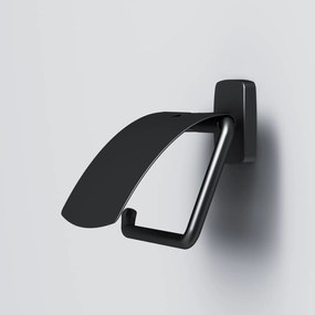 Držiak na toaletný papier AM.PM Gem AGA341422 s vekom, čierny