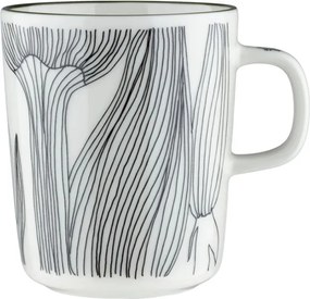 Hrnček Oiva Kukat puhkeavat 0,25l, čierno-bielo-zelený