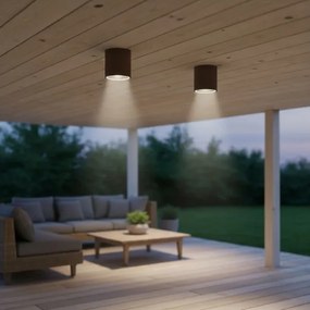 Ideal Lux - Kúpeľňové bodové svietidlo GUN 1xGU10/28W/230V IP55 hnedá