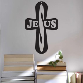 Drevený krížik Jesus. Vianočné a Veľkonočné ozdoby I SENTOP PR0049-Holzdekorationen HEU-