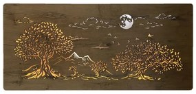 Li-Go 5478/DUB2 - LED stmievateľná nástenná dekorácia LED/24W/230V 130x60 cm dub