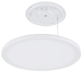 GLOBO Stropné LED vonkajšie stmievateľné osvetlenie SAPANA, 24W, teplá biela, 42cm, okrúhle, biele, IP44