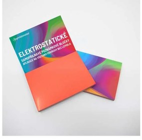 Elektrostatický poznámkový bloček Symbionotes 7 x 10 cm - 100 listov, červená