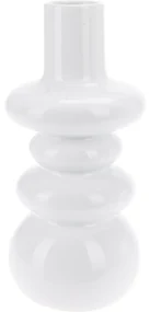 Kameninová váza Pulito, 22 cm, biela
