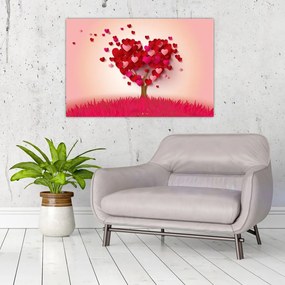 Obraz srdcového stromu (90x60 cm)