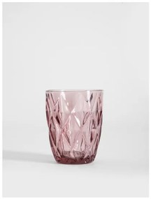 Sada štyroch pohárov LUNO ružová 748226 280 ml (4 ks)