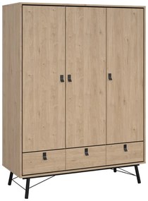 Šatníková skriňa v dekore duba v prírodnej farbe 150x200 cm Ry – Tvilum