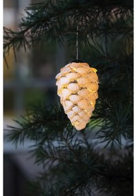 Biela závesná vianočná svetelná dekorácia ø 5 cm Celina – Sirius