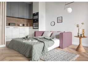 Ružová rozkladacia pohovka 168 cm Lucky Lucy - Miuform