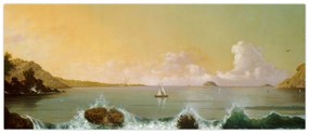 Obraz - Martin Johnson Heade, Rio de Janeiro Bay, reprodukcia (120x50 cm)