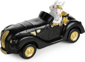 Veľkonočná dekorácia FIG 243E zajačiky v aute