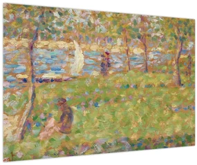 Obraz - Georges Seurat, Study for "La Grande Jatte", reprodukcia (90x60 cm)