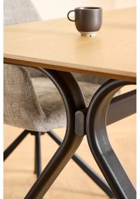 Jedálenský stôl s doskou v dubovom dekore 100x200 cm Bristol – Actona