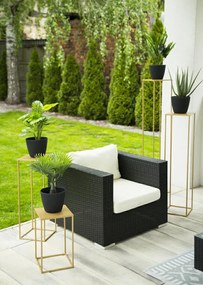 STOJAN NA KVETINÁČ SIMPLE 100X24X24 CM ZLATÁ