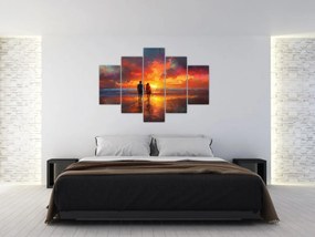 Obraz - Prechádzka na pláži (150x105 cm)