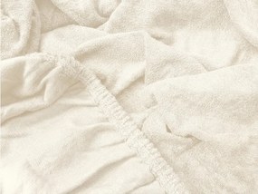 Froté plachta EXCLUSIVE svetlo krémová 180 x 200 cm