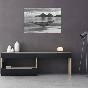 Obraz - Hojdacia sieť na pláži (90x60 cm)