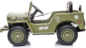 LEAN CARS JH-103 Olivovozelené auto na batérie 4x4