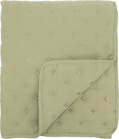 Mäkká zelená prešívaná deka / prehoz Aix Soft – 180*130 cm