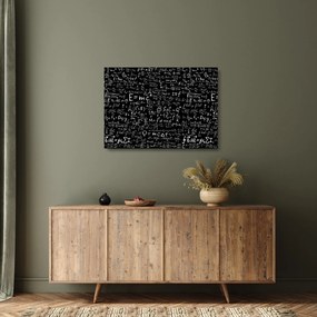 Sklenený obraz - Matematika (70x50 cm)