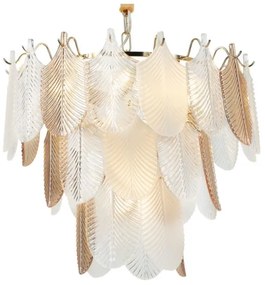 MAXLIGHT P0417 - Luster na reťazi ARWENA 7xE14/40W/230V pr. 50 cm zlatá