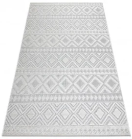 Koberec SOLE D3851 Boho, romby - ploské tkanie béžový