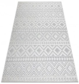 Koberec SOLE D3851 Boho, romby - ploské tkanie béžový