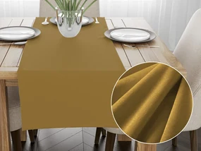 Biante Zamatový behúň na stôl SV-009 Okrový 45x160 cm