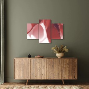 Obraz - Červená abstraktná kvetina N⁰3 (90x60 cm)
