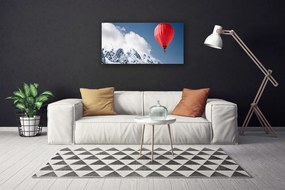 Obraz Canvas Balón vrcholy hor zima 120x60 cm