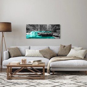Obraz - Zimná rieka (120x50 cm)