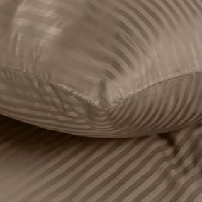 SATÉNOVÉ OBLIEČKY VERA 140X200 CM, 1 KS 70X80 CM HNEDÉ