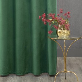 ZATEMŇOVACÍ ZÁVES NA PÁSKE ROSA 135X300 CM TMAVOZELENÁ