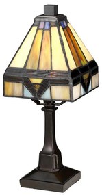 Elstead QZ-HOLMES-TL - Stolná lampa Tiffany HOLMES 1xE14/25W/230V